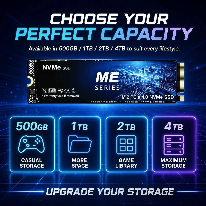 Novo SSD NVMe PCIe 4.0 M.2 da  - M.2 Nvme 4Tb Pcie 4.0 Ssd avaliação e preço