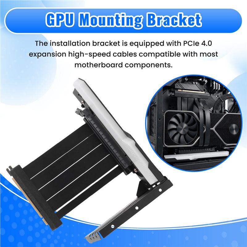 Suporte vertical eficiente par - Pcie 4.0 X16 Riser Cable 90 Degree avaliação e preço